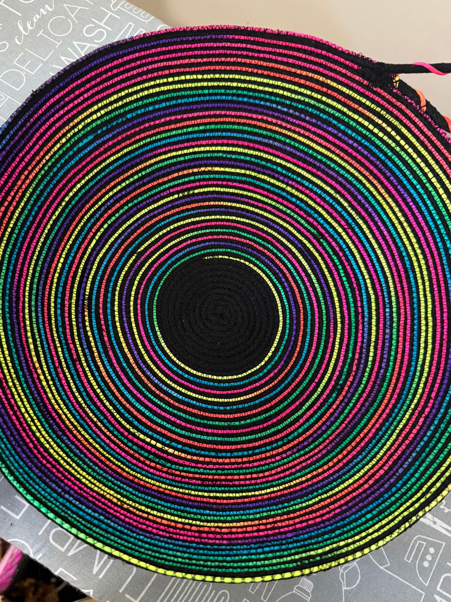 Rainbow Rope Basket